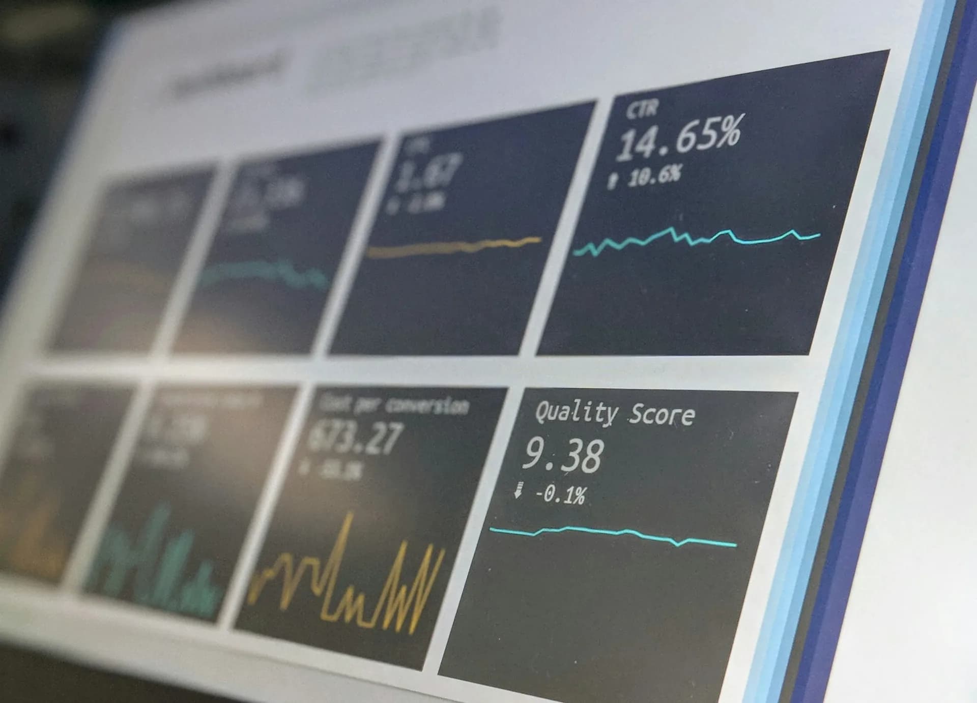 Workflow dashboard showing reporting and operations metrics